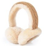 Stylish Foldable Sheepskin Winter Earmuffs for Women