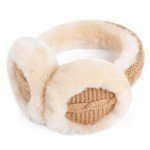 Stylish Foldable Sheepskin Winter Earmuffs for Women