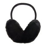 ZLYC Women's Foldable Faux Fur Ear Muffs - Black