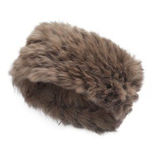 ZLYC Women's Rabbit Fur Winter Headband Earmuffs