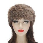 ZLYC Women's Rabbit Fur Winter Headband Earmuffs