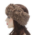 ZLYC Women's Rabbit Fur Winter Headband Earmuffs