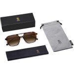 Retro Tortoise Aviator Sunglasses for Women & Men
