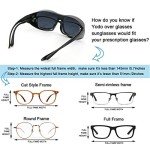 Yodo Polarized Sunglasses for Over Glasses - Black