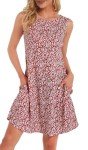 Adorejoy Women's Sleeveless Summer Swing Dress