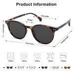 Vintage Round Polarized Sunglasses for Women