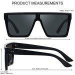 Oversized Square Sunglasses Set for Women & Men