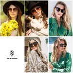 SOJOS Vintage Sunglasses with Black Frame & Pink Lenses