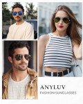Polarized Retro Aviator Sunglasses for Men & Women