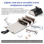 Portable Travel Sunglasses Case with 3 Slots