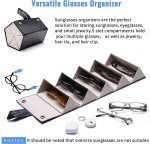 Packable Sunglasses Organizer for Travel - 5 Slots