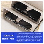 Portable Travel Sunglasses Case with 3 Slots