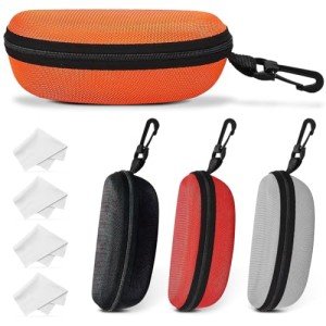 4-Pack Hard Shell Sunglasses Case for Travel