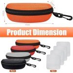 4-Pack Hard Shell Sunglasses Case for Travel