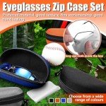 4-Pack Hard Shell Sunglasses Case for Travel