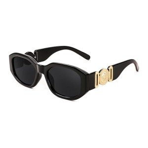 FEISEDY Vintage Small Square Sunglasses for Women