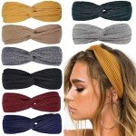 Boho Twist Knot Headbands for Women - 8 Pack