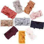 10 Pack Baby Girl Headbands with Bows