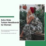 Boho Wide Headbands for Women - 6 Pack Set