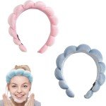 4 Pack Velvet Towel Twist Headbands for Women