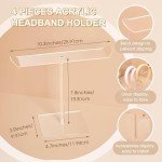 Acrylic Headband and Bracelet Display Stand Set