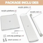 Acrylic Headband and Bracelet Display Stand Set