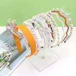 Acrylic Headband and Bracelet Display Stand Set