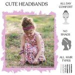 6 Sparkly No-Slip Headbands for Girls