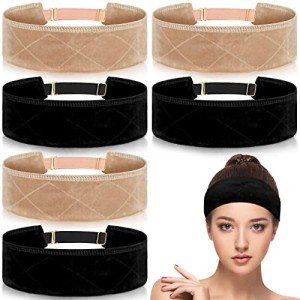 Women's Adjustable Velvet Wig Grip Bands - 6 Pack