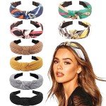 8 Pack Boho Turban Headbands for Women & Girls