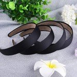 18 Pcs Women's Satin Non-Slip Headbands Set