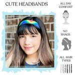 Cute Rainbow Tie Dye Headbands for Girls