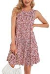 Adorejoy Women's Sleeveless Summer Swing Dress