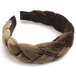 DRESHOW Velvet Braided Headbands for Women