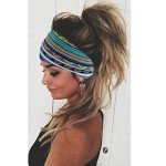 Boho Stretch Headbands for Women - 4 Pack