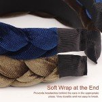 DRESHOW Velvet Braided Headbands for Women