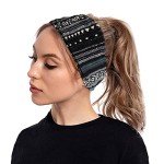 Boho Stretch Headbands for Women - 4 Pack
