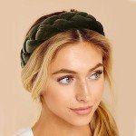 DRESHOW Velvet Braided Headbands for Women