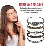 Stylish Rhinestone Elastic Headband Set for Women