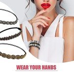 Stylish Rhinestone Elastic Headband Set for Women