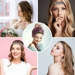 Stylish Rhinestone Elastic Headband Set for Women