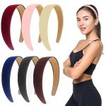 Colorful Non-Slip Leather Headbands for Women (6-Pack)