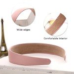 Colorful Non-Slip Leather Headbands for Women (6-Pack)