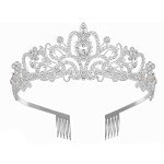 Silver Queen Tiara and Headband for Women