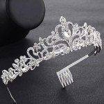 Silver Queen Tiara and Headband for Women