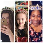 Red Rhinestone Tiara and Crown for Women