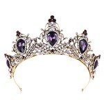 Vintage Rhinestone Baroque Queen Crown Tiara