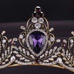 Vintage Rhinestone Baroque Queen Crown Tiara