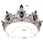 Vintage Rhinestone Baroque Queen Crown Tiara