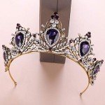 Vintage Rhinestone Baroque Queen Crown Tiara